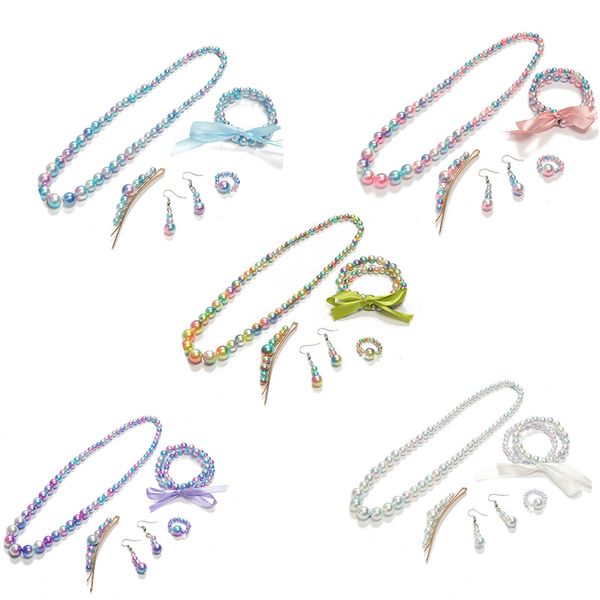 chokers 5pcs/set imitation pearl multicolor charm necklace bracelet for children's jewelry gift girl acrylic fashion, Golden;silver
chokers 5pcs/set imitation pearl multicolor charm necklace bracelet for children's jewelry gift girl acrylic fashion, Golden;silver