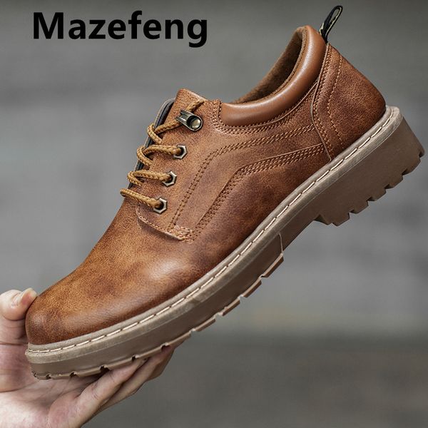 mazefeng 2020 new men casual leather shoes men martins leather shoes work safety winter waterproof ankle botas lace-up, Black
mazefeng 2020 new men casual leather shoes men martins leather shoes work safety winter waterproof ankle botas lace-up, Black