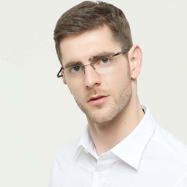 sunglasses ultra light tr90 rimless men's reading glasses classic fashion women's, White;black
sunglasses ultra light tr90 rimless men's reading glasses classic fashion women's, White;black
