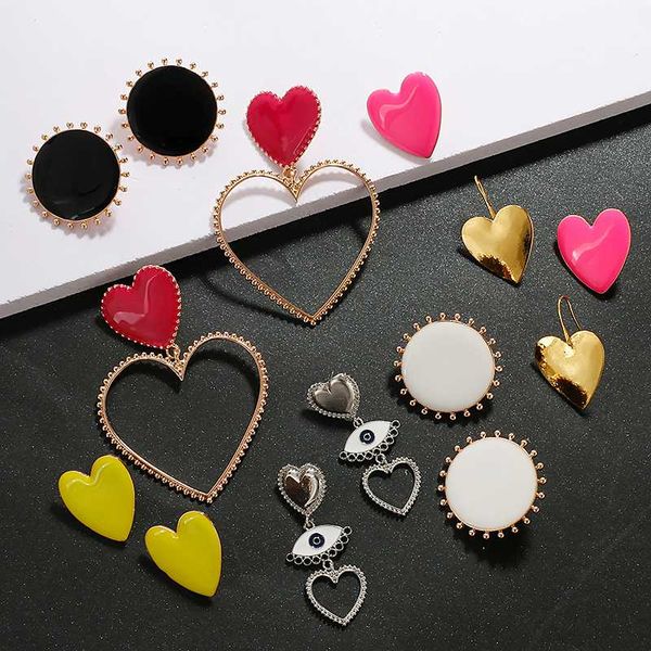 dangle & chandelier aensoa vintage drip oil love heart metal drop earrings for women exaggeration lips devil's eye long geometric jewel, Silver
dangle & chandelier aensoa vintage drip oil love heart metal drop earrings for women exaggeration lips devil's eye long geometric jewel, Silver
