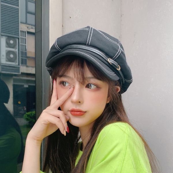 stingy brim hats foux sboy caps women summer autumn belt montage baker boy beret painter casquette octagonal fashion 2021 korean cool, Blue;gray
stingy brim hats foux sboy caps women summer autumn belt montage baker boy beret painter casquette octagonal fashion 2021 korean cool, Blue;gray