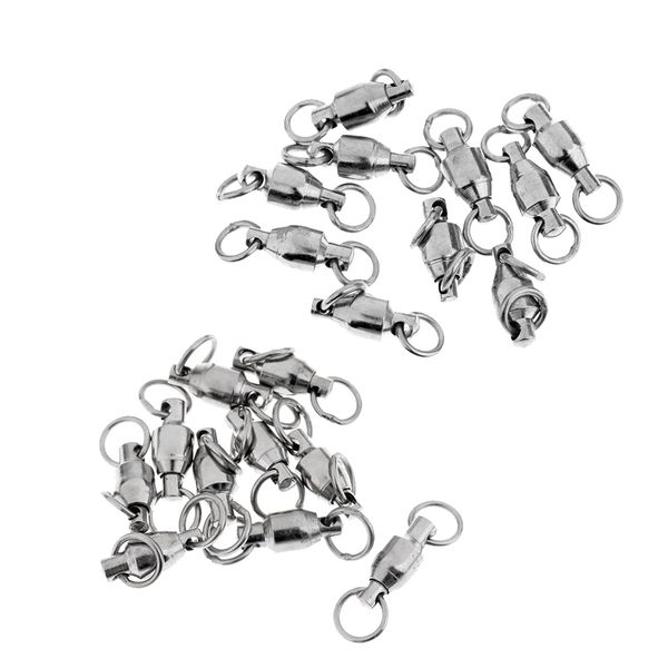 20pcs stainless steel heavy duty ball bearing swivel black fishing swivel fishing accessory
20pcs stainless steel heavy duty ball bearing swivel black fishing swivel fishing accessory