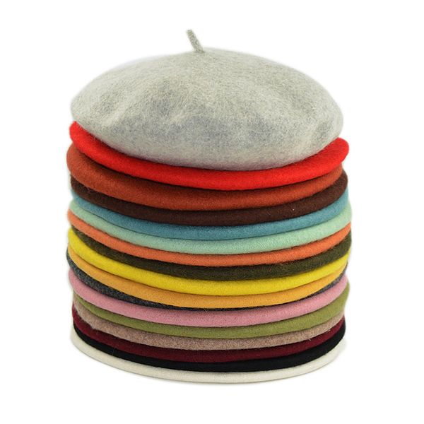 21 colors classic wool beret solid plain women girls french beret cap, Blue;gray
21 colors classic wool beret solid plain women girls french beret cap, Blue;gray