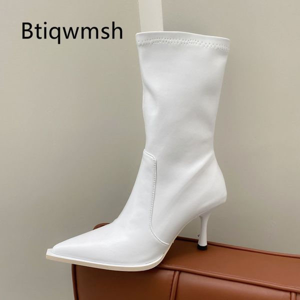 chic design slim ankle boots women pointed toe strange high heel boots woman stretch, Black
chic design slim ankle boots women pointed toe strange high heel boots woman stretch, Black