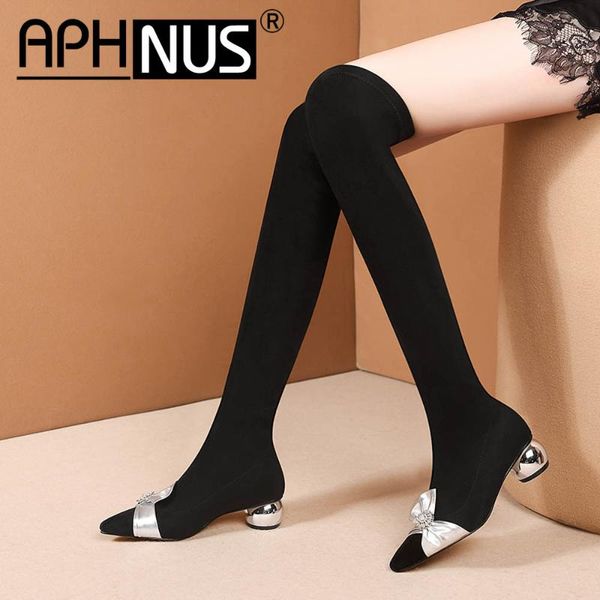 aphnus womens boots tall over the knee thigh high low mid heels pumps boots woman 2020 shoes for women new boot, Black
aphnus womens boots tall over the knee thigh high low mid heels pumps boots woman 2020 shoes for women new boot, Black