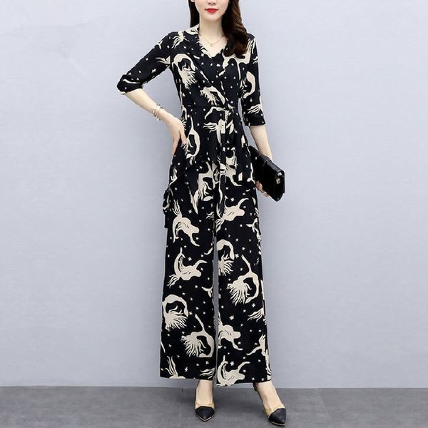 chiffon 2020 new wide-leg wide leg pants suitsuit suitpants women's summer casual trendy elegant western style slimming fashionable two, Gray
chiffon 2020 new wide-leg wide leg pants suitsuit suitpants women's summer casual trendy elegant western style slimming fashionable two, Gray
