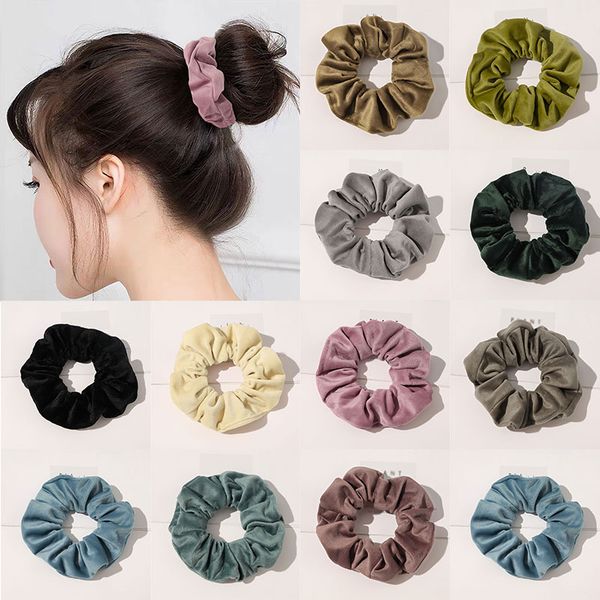 hair accessories 1pc velvet scrunchies soft flannel ring rope vintage solid color tie elastic bands women 
hair accessories 1pc velvet scrunchies soft flannel ring rope vintage solid color tie elastic bands women