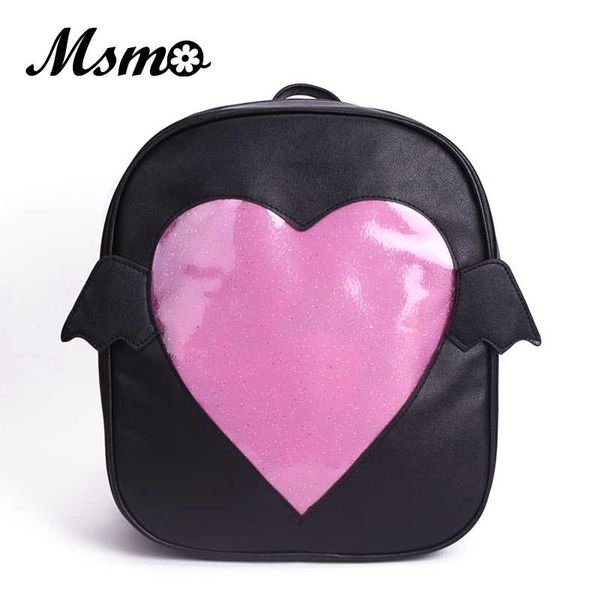 msmo 'ita-bag' glitter clear flap wing backpack japan harajuku girls kawaii bling transparent love school bag gift
msmo 'ita-bag' glitter clear flap wing backpack japan harajuku girls kawaii bling transparent love school bag gift