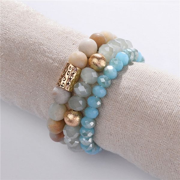 charm bracelets 3 pcs/set natural amazon stone beads adjustable bracelet amazonite faceted crystal stacked collection, Golden;silver
charm bracelets 3 pcs/set natural amazon stone beads adjustable bracelet amazonite faceted crystal stacked collection, Golden;silver