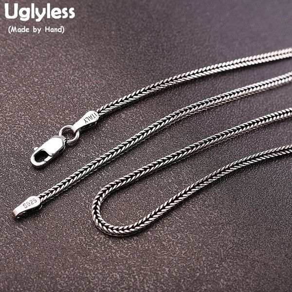 uglyless 1/1.6mm thai silver snake bone chains necklaces for men women solid 925 silver necklaces no pendant jewelry c097
uglyless 1/1.6mm thai silver snake bone chains necklaces for men women solid 925 silver necklaces no pendant jewelry c097