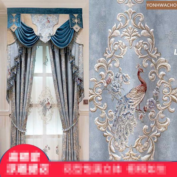 curtain & drapes custom american high-quality living room noble high-precision blue cloth blackout valance tulle panel c296
curtain & drapes custom american high-quality living room noble high-precision blue cloth blackout valance tulle panel c296