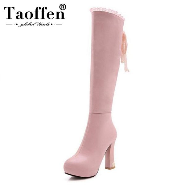 taoffen размер 32-43 женщины boots кружево платформа женской обуви мех зима колено сапоги мода сжатая длинная женская обувь, Black
taoffen размер 32-43 женщины boots кружево платформа женской обуви мех зима колено сапоги мода сжатая длинная женская обувь, Black