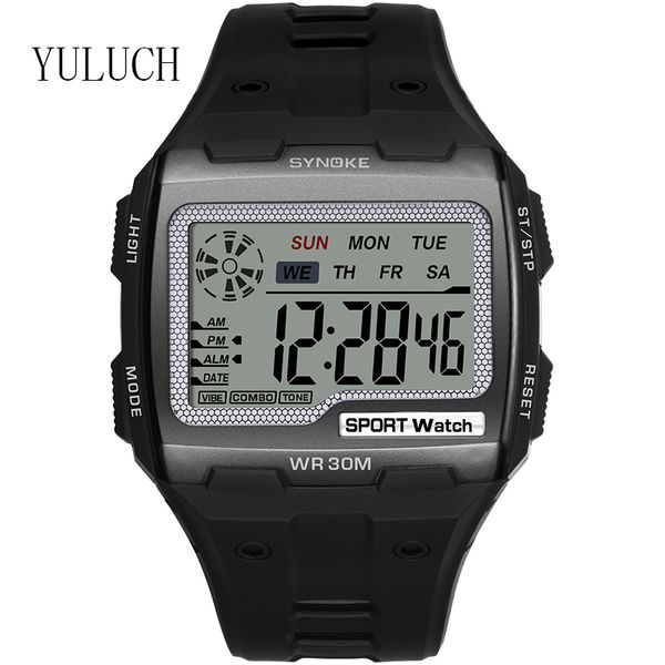 yuluch student calendar week display watch square large screen display sports electronic watch male luminous waterproof multifun, Slivery;brown
yuluch student calendar week display watch square large screen display sports electronic watch male luminous waterproof multifun, Slivery;brown