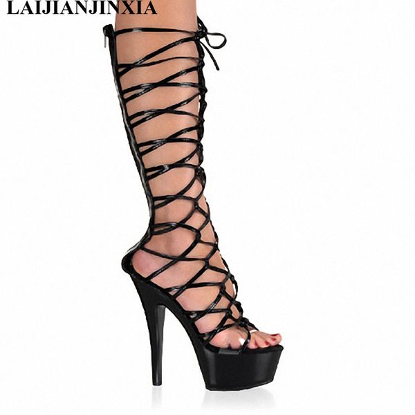 laijianjinxia new hollow out knee high boots fashionable women's boots pole dancing shoes high heels woman shoes, Black
laijianjinxia new hollow out knee high boots fashionable women's boots pole dancing shoes high heels woman shoes, Black