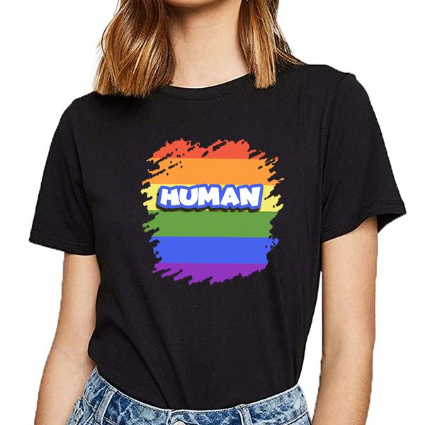 t shirt women human gay lesbian rainbow colors flag pride tee harajuku short female tshirt
t shirt women human gay lesbian rainbow colors flag pride tee harajuku short female tshirt