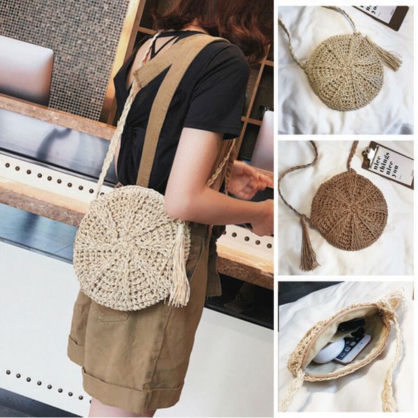 2020summer новых женщины кисточек круглого crossbody плечо пляжной сумка круговой сумка плетеной соломы rattan basket woven tote солома
2020summer новых женщины кисточек круглого crossbody плечо пляжной сумка круговой сумка плетеной соломы rattan basket woven tote солома