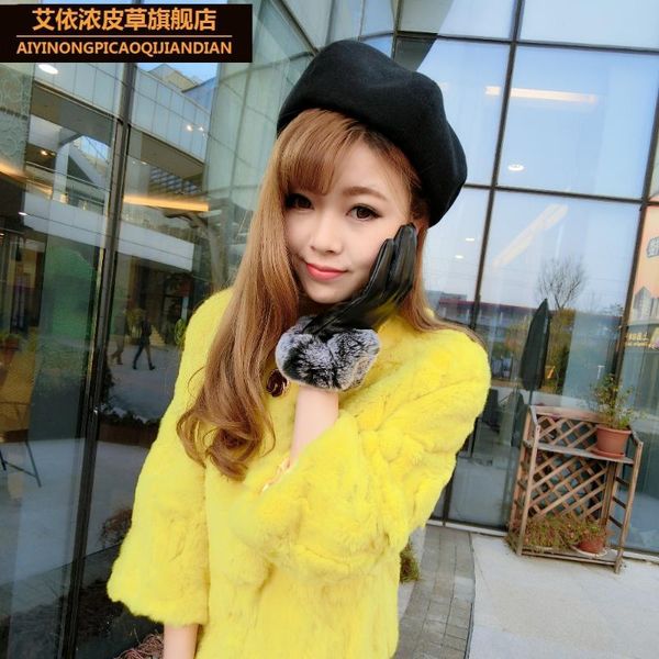 five fingers gloves women' genuine leather fur sheepskin tight short fluffy thin design rex hair repair black, Blue;gray
five fingers gloves women' genuine leather fur sheepskin tight short fluffy thin design rex hair repair black, Blue;gray