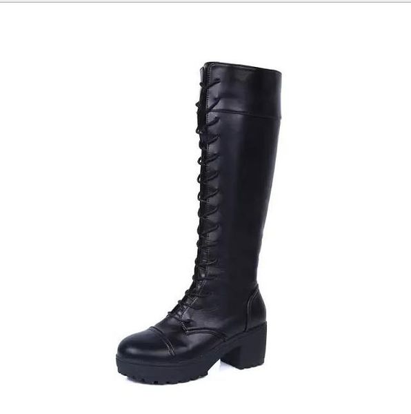women boots large size 43 lace up knee high boots women soft leather fashion white square heel woman shoes winter sale, Black
women boots large size 43 lace up knee high boots women soft leather fashion white square heel woman shoes winter sale, Black