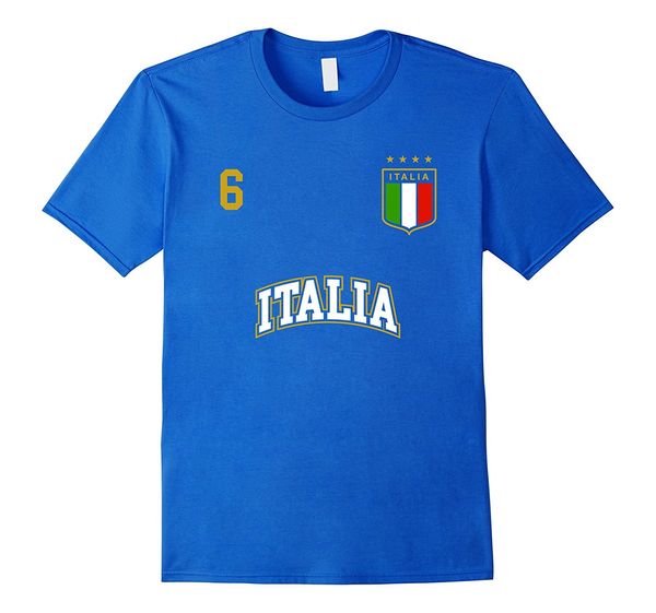 cotton men t-shirts classical 2019 o neck italy shirt number 6 + back soccers team sporter italian flag footballer t shirt
cotton men t-shirts classical 2019 o neck italy shirt number 6 + back soccers team sporter italian flag footballer t shirt
