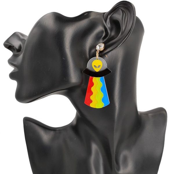 donarsei 2020 new personality spaceship ufo acrylic earrings for women fashion acetate rainbow alien drop dngle earrings gift, Silver
donarsei 2020 new personality spaceship ufo acrylic earrings for women fashion acetate rainbow alien drop dngle earrings gift, Silver