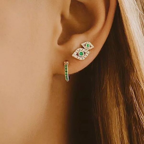 gold silver color mini small studs cz clear zirconia turkish evil eye lucky girl stud earring for women classic fashion jewelry, Golden;silver
gold silver color mini small studs cz clear zirconia turkish evil eye lucky girl stud earring for women classic fashion jewelry, Golden;silver