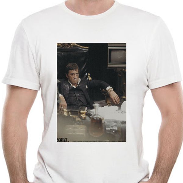 scarface movie sit back licensed t-shirt cotton tee shirt street wear fashion 8890a