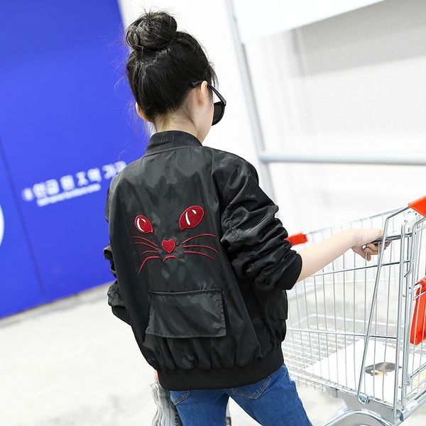 children bomber jacket for autumn fashion cartoon cat kids outerwear windbreaker coats school girls clothes 6 8 10 12 year y200901, Blue;gray
children bomber jacket for autumn fashion cartoon cat kids outerwear windbreaker coats school girls clothes 6 8 10 12 year y200901, Blue;gray