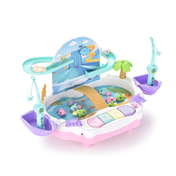 two-in-one multifunctional fishing platform plastic baby fishing toy electric magnetic fishing toy for boy girl gift
two-in-one multifunctional fishing platform plastic baby fishing toy electric magnetic fishing toy for boy girl gift