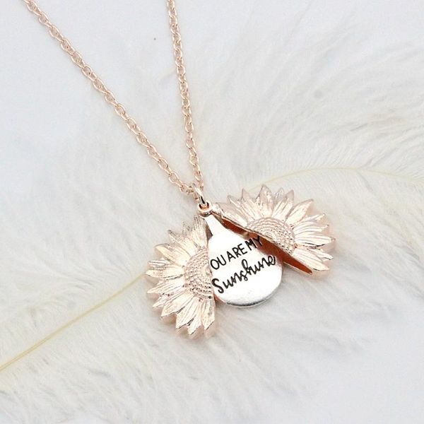 sunflower chrysanthemum lettering pendant necklace you are my sunshine alphabet necklace jewelry for women gift, Silver
sunflower chrysanthemum lettering pendant necklace you are my sunshine alphabet necklace jewelry for women gift, Silver