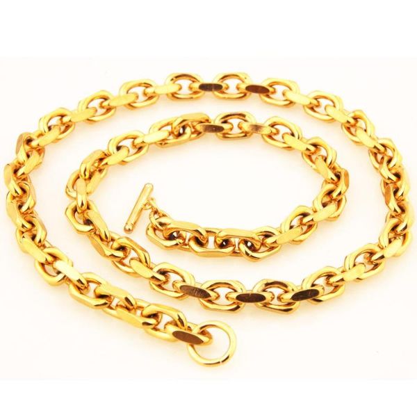 granny chic 316l stainless steel necklace 9mm rolo link chain gold oval men women fashion jewelry 16-40 inch choose, Silver
granny chic 316l stainless steel necklace 9mm rolo link chain gold oval men women fashion jewelry 16-40 inch choose, Silver