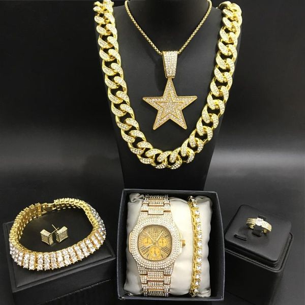 роскошные золотые часы мужчины necaklce braclete кольцо серьги combo set out кубинский jewerly кристалл майами neckalce сеть, Silver
роскошные золотые часы мужчины necaklce braclete кольцо серьги combo set out кубинский jewerly кристалл майами neckalce сеть, Silver