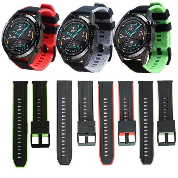 watch bands watchband for huawei gt2 / gt strap magic gt42mm 46mm official two-color soft silicone accessories, Black;brown
watch bands watchband for huawei gt2 / gt strap magic gt42mm 46mm official two-color soft silicone accessories, Black;brown