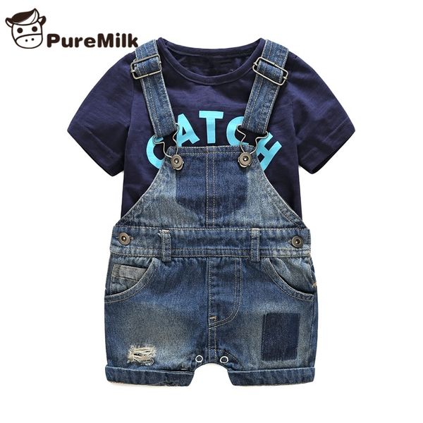 bebes newborn clothes cotton letter printed t-shirt with demin overalls baby boys clothes summer children clothing c0922, White
bebes newborn clothes cotton letter printed t-shirt with demin overalls baby boys clothes summer children clothing c0922, White
