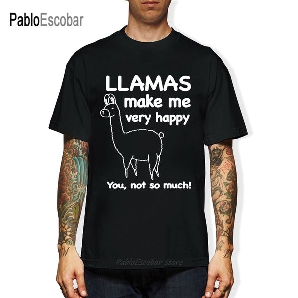 llama makes me happy you not so much funny t shirts men summer cotton harajuku short sleeve o neck streetwear black t-shirt
llama makes me happy you not so much funny t shirts men summer cotton harajuku short sleeve o neck streetwear black t-shirt