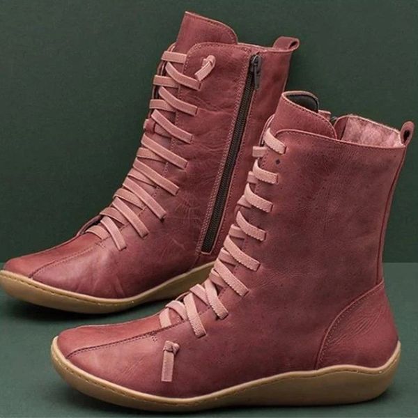 boots women vintage ankle zipper lace up ladies retro pu leather shoes woman high zapatos de mujer female, Black
boots women vintage ankle zipper lace up ladies retro pu leather shoes woman high zapatos de mujer female, Black
