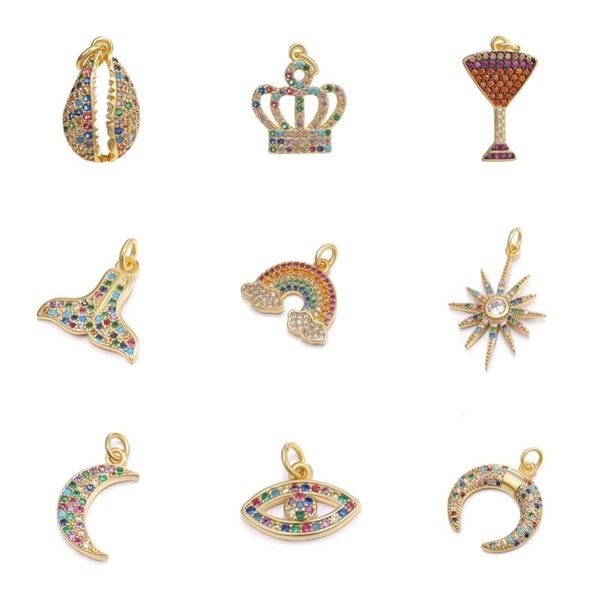 charms juya diy jewerly accessories supplies mermaid shell crown tree rainbow crescent evil eye for fashion jewelry making, Bronze;silver
charms juya diy jewerly accessories supplies mermaid shell crown tree rainbow crescent evil eye for fashion jewelry making, Bronze;silver