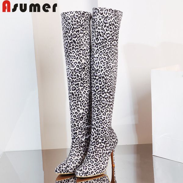 asumer plus size 34-48 fashion over the knee boots women pointed toe slip on long boots leopard ladies slim thigh high, Black
asumer plus size 34-48 fashion over the knee boots women pointed toe slip on long boots leopard ladies slim thigh high, Black