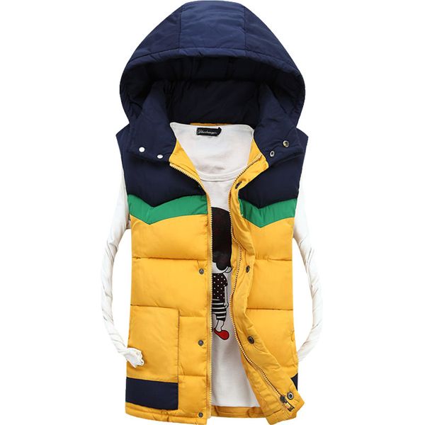 autumn winter hooded vest men casual slim warm women sleeveless jacket coat youths mens man vest plus size s-3xl, Black;white
autumn winter hooded vest men casual slim warm women sleeveless jacket coat youths mens man vest plus size s-3xl, Black;white