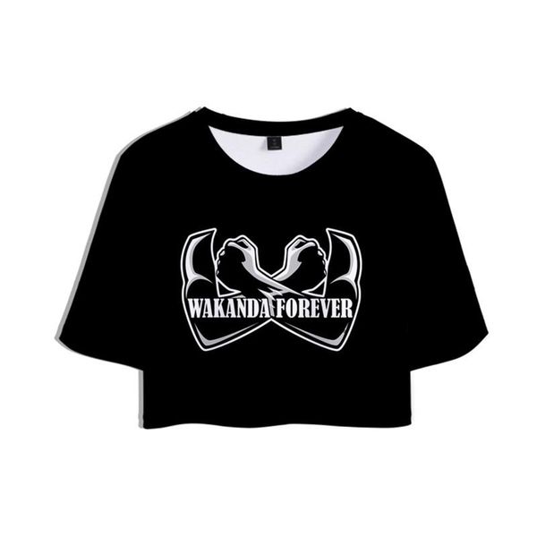 wakanda forever women t-shirts fashion trend wakanda 3d pattern navel short sleeve designer female hero panther casual short tshirts, White
wakanda forever women t-shirts fashion trend wakanda 3d pattern navel short sleeve designer female hero panther casual short tshirts, White