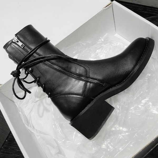 boots 2021 for women thick leather platform woman side zipper lace-up winter short plush, Black
boots 2021 for women thick leather platform woman side zipper lace-up winter short plush, Black