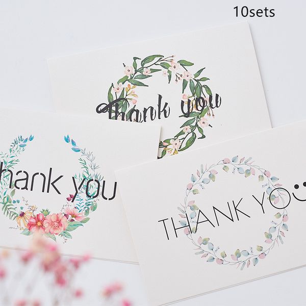 10sets creative wedding thanks card small fresh garland thank you greeting card handmade diy children's day greeting
10sets creative wedding thanks card small fresh garland thank you greeting card handmade diy children's day greeting
