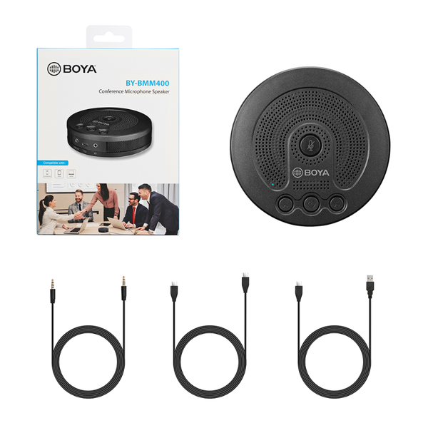 boya by-bmm400 всенаправленная микрофон конференции со спикером для 3,5 trrs type-c smartphone tablet pc laptop
boya by-bmm400 всенаправленная микрофон конференции со спикером для 3,5 trrs type-c smartphone tablet pc laptop
