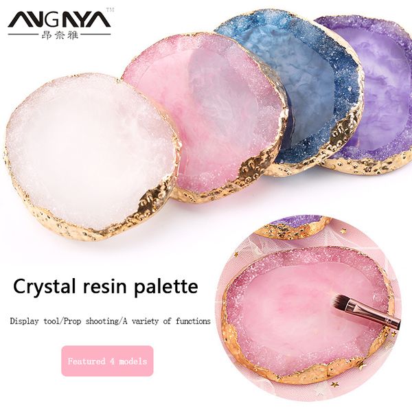 nail art equipment 1 pcs crystal resin palette painting gel stylish golden edge mix stir gem plate diy tool a154, Silver
nail art equipment 1 pcs crystal resin palette painting gel stylish golden edge mix stir gem plate diy tool a154, Silver
