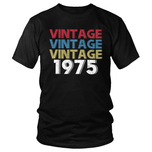 retro vintage 1975 t-shirt men pre-shrunk cotton handsome t shirt short sleeved 45th birthday gift tee fitted clothing
retro vintage 1975 t-shirt men pre-shrunk cotton handsome t shirt short sleeved 45th birthday gift tee fitted clothing