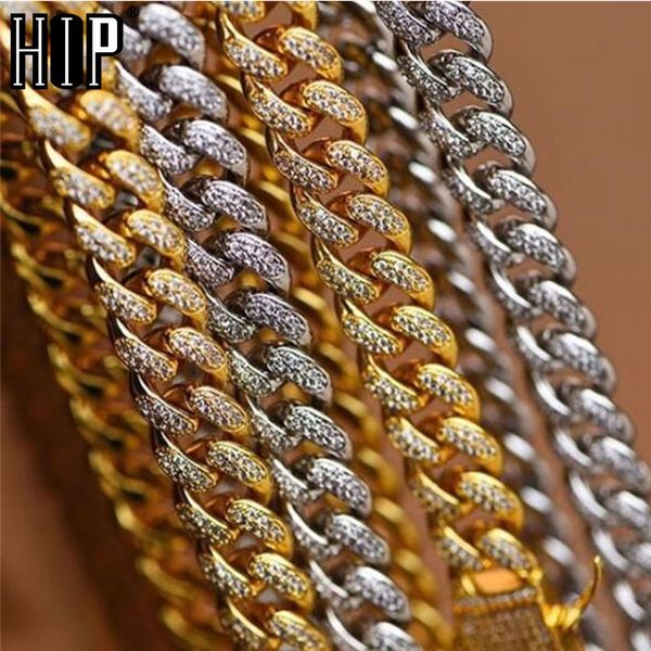1set 13mm full iced out paved rhinestones gold miami curb cuban chain cz bling rapper necklaces for men hip hop jewelry, Silver
1set 13mm full iced out paved rhinestones gold miami curb cuban chain cz bling rapper necklaces for men hip hop jewelry, Silver