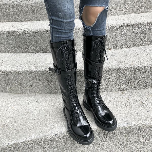 fashion quality high winter boots 2020 autumn platform shallow 3.5cm heels office lady shoes woman, Black
fashion quality high winter boots 2020 autumn platform shallow 3.5cm heels office lady shoes woman, Black