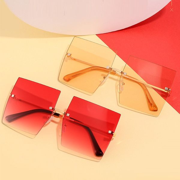 original square sunglasses women frameless design luxury sun glasses for female gradient shades oversized sun glasses oculos new, White;black
original square sunglasses women frameless design luxury sun glasses for female gradient shades oversized sun glasses oculos new, White;black
