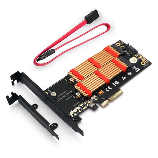 m.2 nvme ssd ngff to pci-e x4 3,0 адаптер pcb m key b ключ двойной интерфейс riser card с радиатором
m.2 nvme ssd ngff to pci-e x4 3,0 адаптер pcb m key b ключ двойной интерфейс riser card с радиатором
