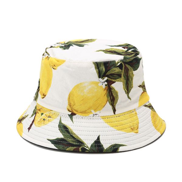 cloches fresh lemon printing double-sided wearing bucket hat men and women good tide fisherman quality hats outdoor sun
cloches fresh lemon printing double-sided wearing bucket hat men and women good tide fisherman quality hats outdoor sun
