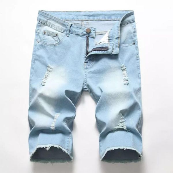 men's jeans fashion mens ripped short summer 100% cotton shorts breathable denim male size 28-38, Blue
men's jeans fashion mens ripped short summer 100% cotton shorts breathable denim male size 28-38, Blue